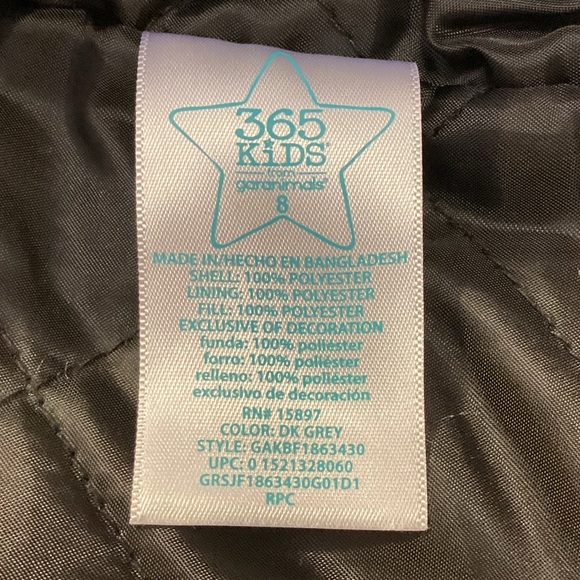 365 Kids from Garanimals Gray Monster Squad Lightweight Bomber Jacket … - Picture 8 of 13